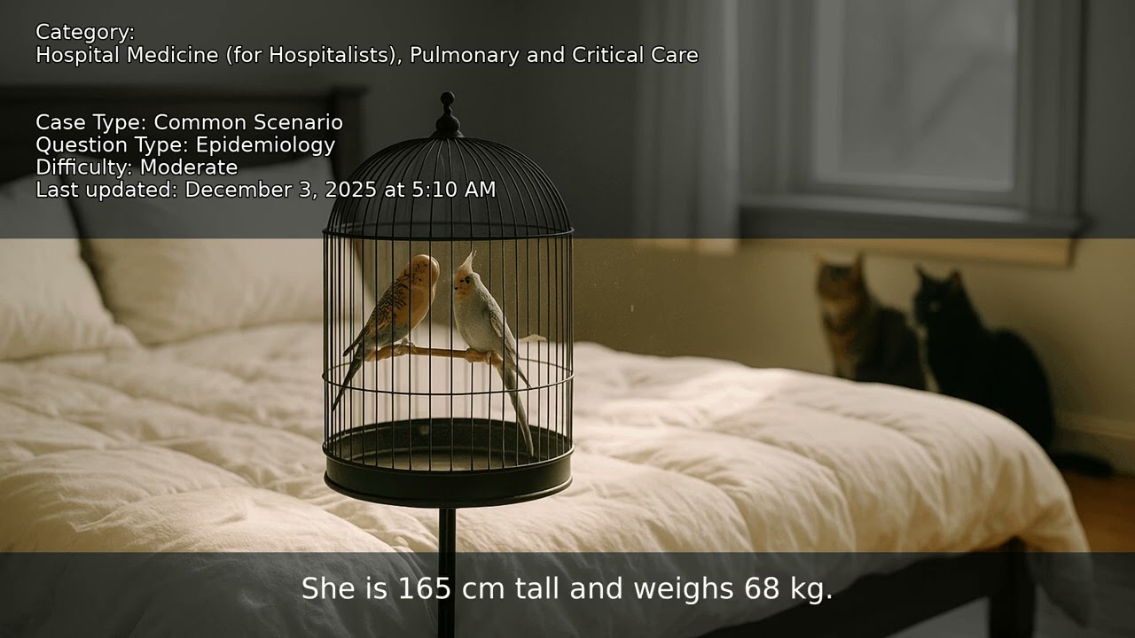 Pulmonary and Critical Care, Hospital Medicine (for Hospitalists) - Full Vignette with Extended Expl