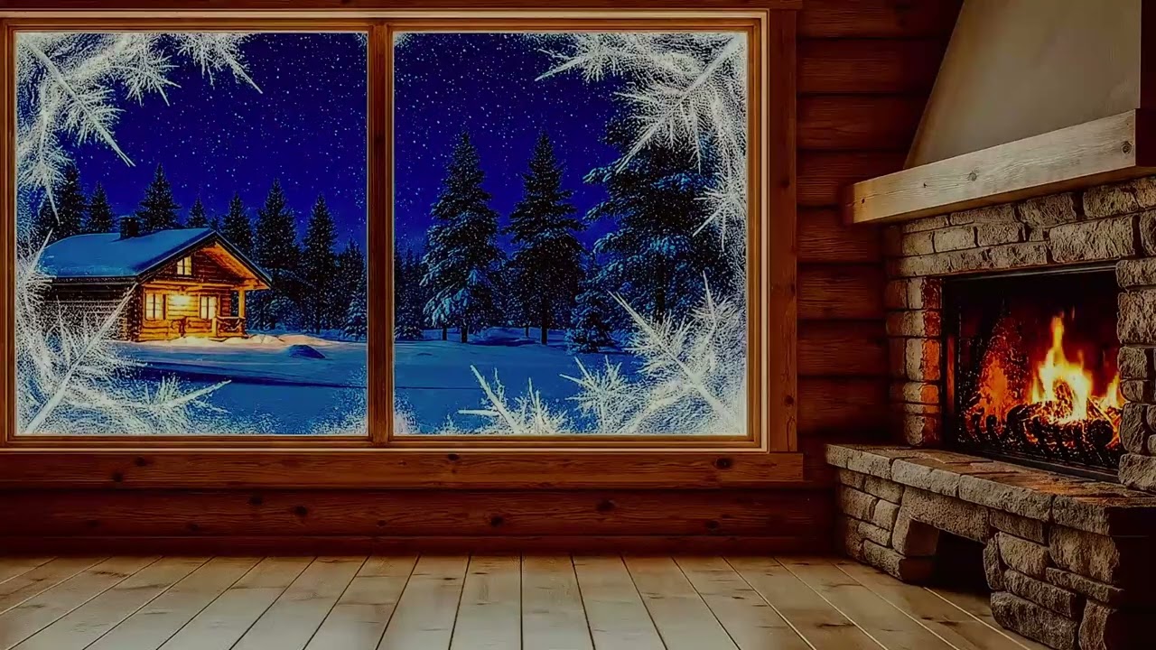 Firelight in the Silent Snow ❄️🔥 | Night Camp Ambience for Deep Calm & Inner Peace