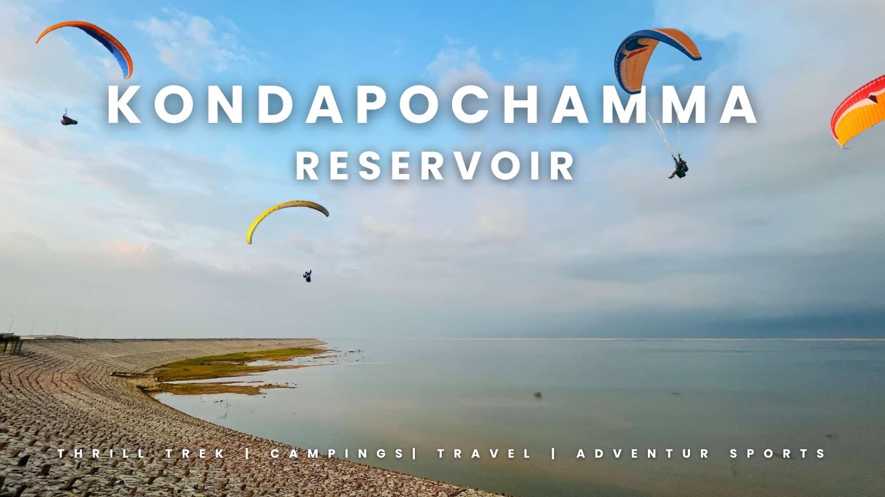 Kondapochamma Sagar Reservoir | Paramotoring At kondapochamma Reservoir | Best Weekend Getaway