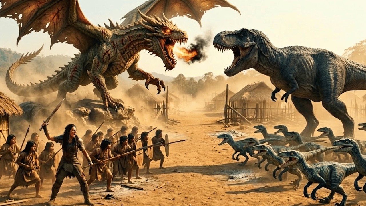 Dragon vs T-Rex - The Fierceest Battle The End of Mother Dragon