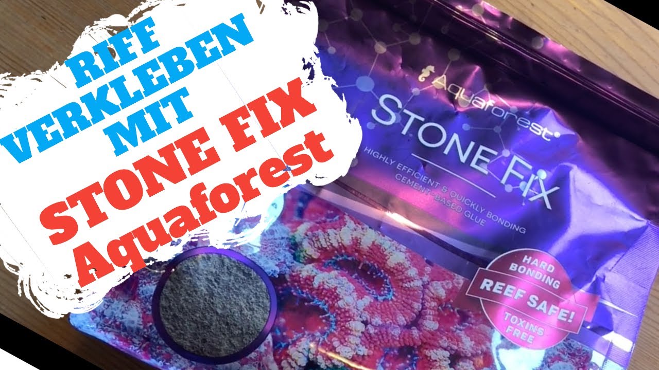 Riff verkleben mit Stone Fix von Aquaforest