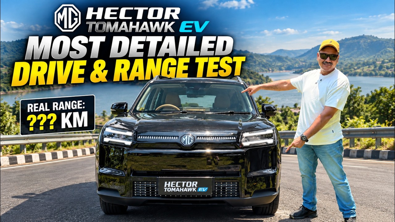 MG Hector Tomahawk EV Drive & Range Test ⚡ Unexpected Range & Performance!