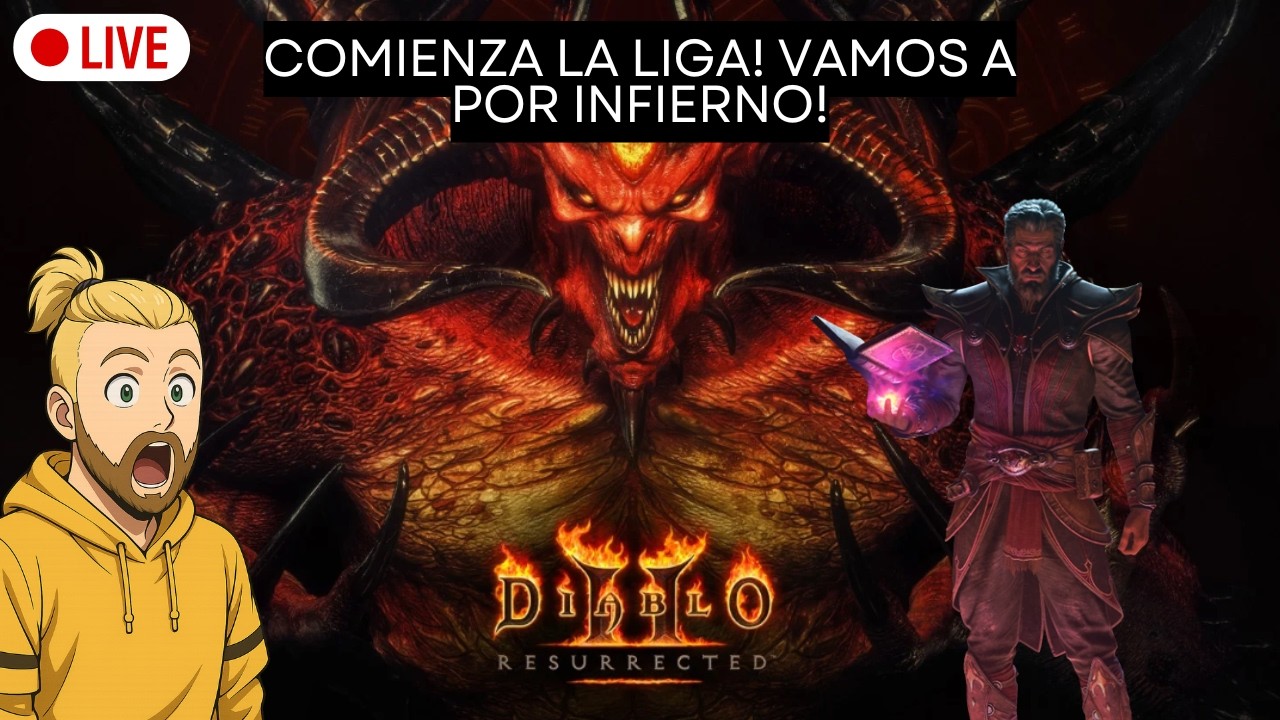 [D2R] 🔥#4 (2) D2 Resurrected [HARDCORE] Tercer Intento🔥 | 300 PRIMEROS en HC BRUJO EN VIVO