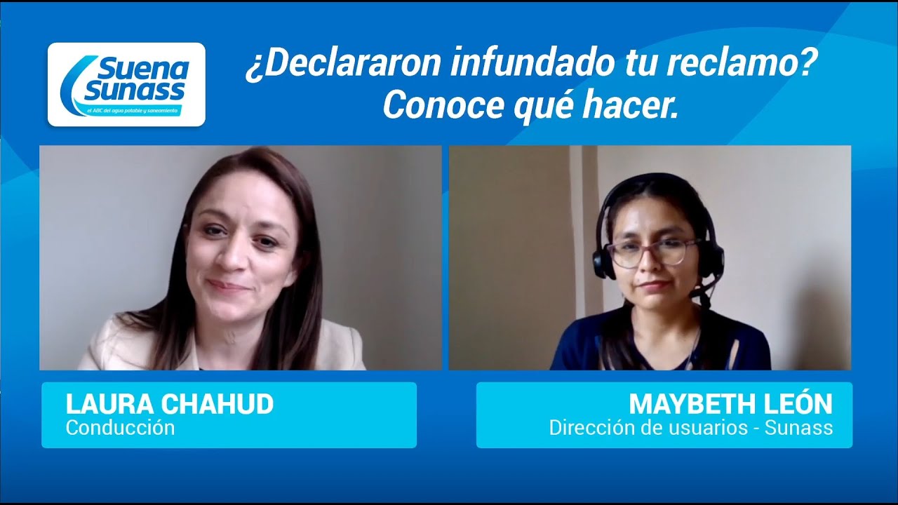 🔤🔴 Suena Sunas | ¿Qué hacer si declararon infundado tu reclamo sobre los servicios de saneamiento?