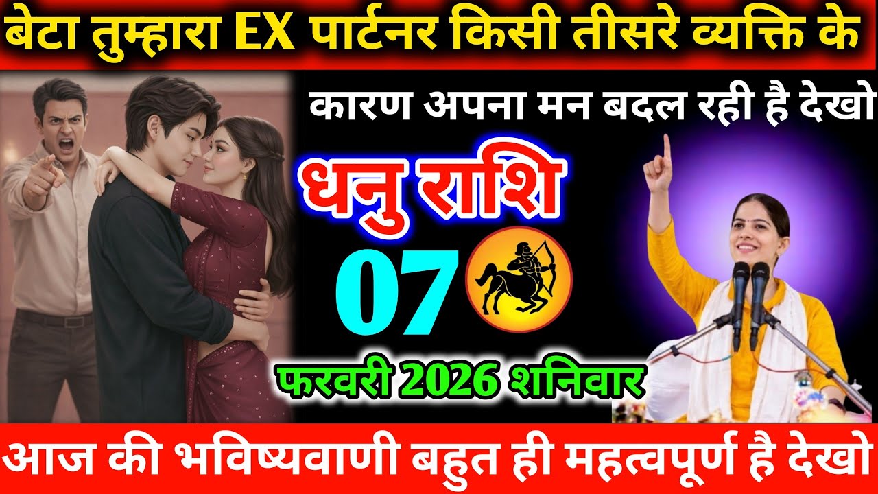 #धनुराशि बेटा तुम्हारा EX पार्टनर किसी तीसरे व्यक्ति के कारण अपना मन बदल रही है देखो 04 फरवरी 2026