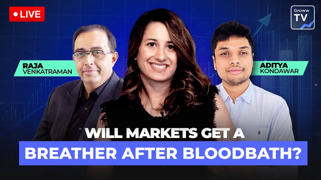 Groww TV Live | Nifty, Sensex recover from Monday mayhem; Is the worst over for markets?