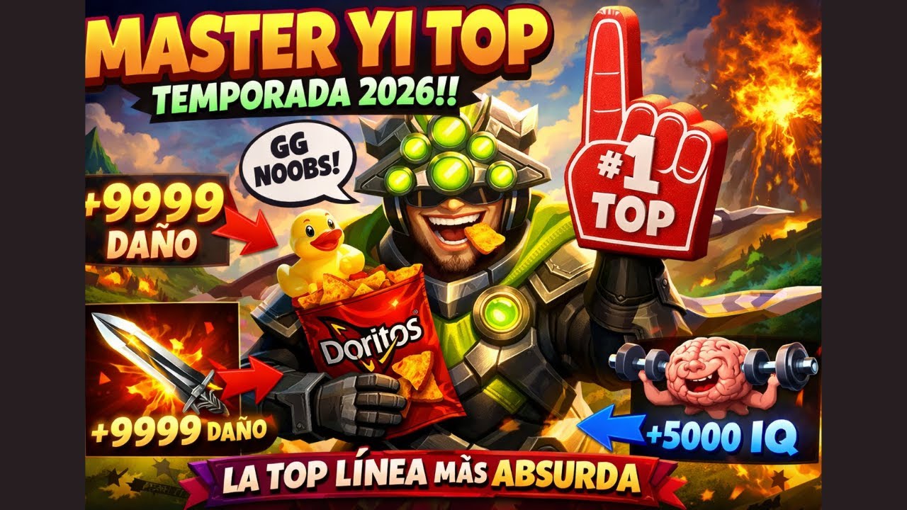 MASTER YI TOP +9999 DAÑO 🤯 | La top más absurda