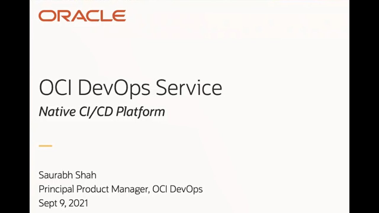 Automated Software Deployments using OCI DevOps Service