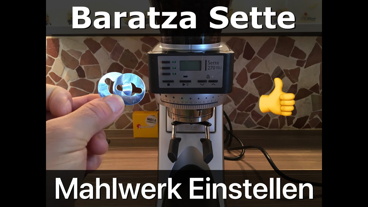 Baratza Sette 270/WI Mahlwerk einstellen