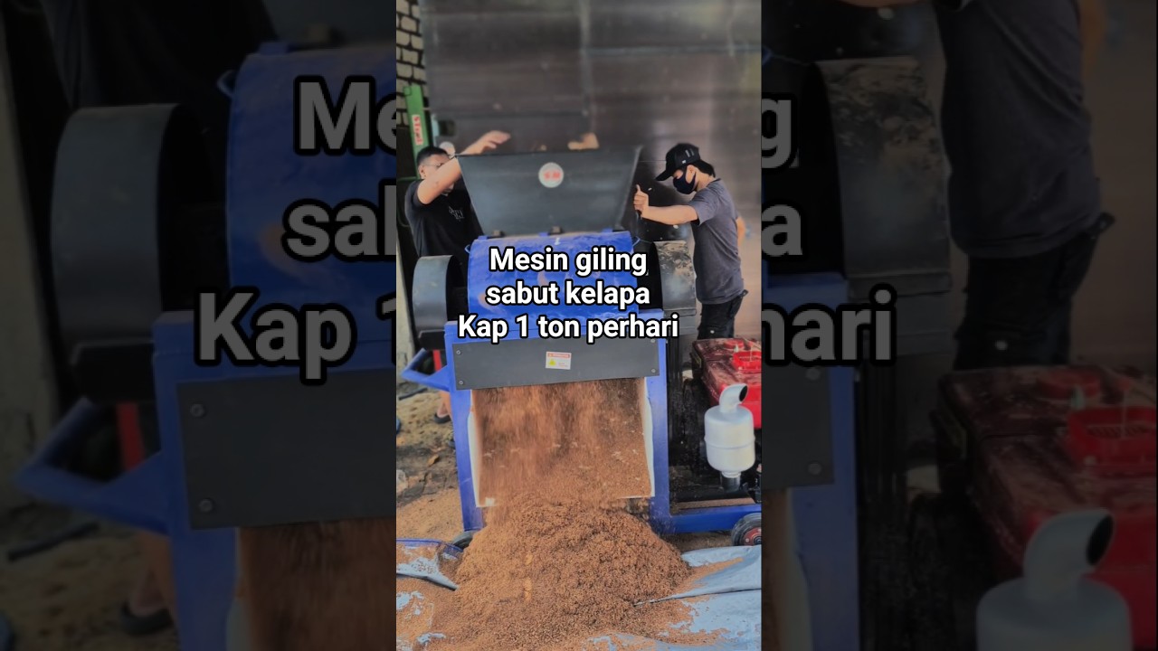 Mesin Serbaguna Giling Sabut Kelapa / COCOPEAT ,Kapasitas 1 ton Perhari. info order ☎️ 081998383597