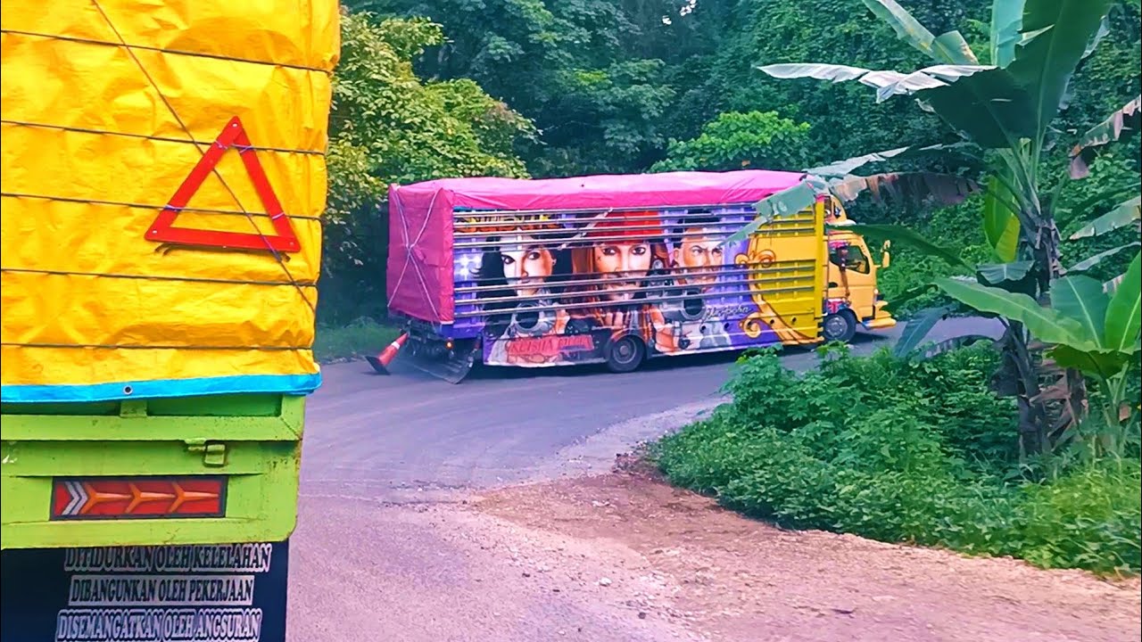 Ketemu truk artis tiktok sulawesi,konvoi truk bersama truk cakep