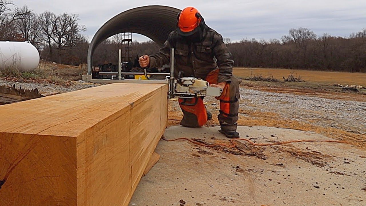 How to Mill Dimensional Lumber with a Chainsaw - Alaskan Sawmill