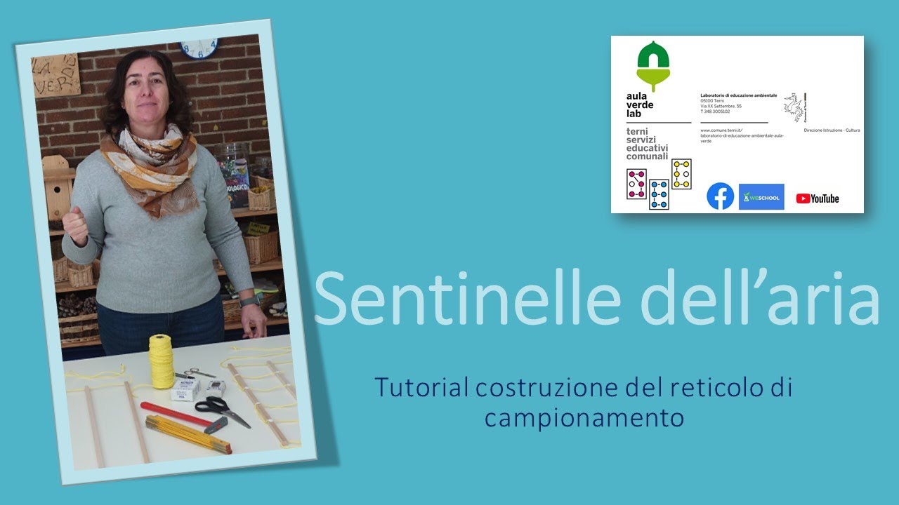 Sentinelle dell' aria - I Licheni - Tutorial per costruire il reticolo di campionamento - da 11 anni