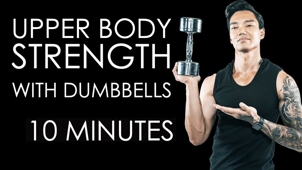 Upper Body Strength Workout with Weights at Home