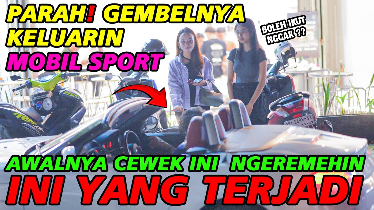 Parah gembel keluarin mobil sport, Awalnya cewek ini ngeremehin, ini yang terjadi