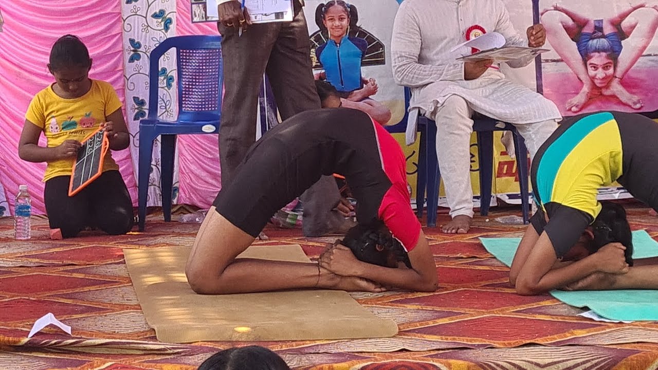 @yogawithsubbu  State level yoga championship junior girls  artistic yoga  asana Final Round #yoga