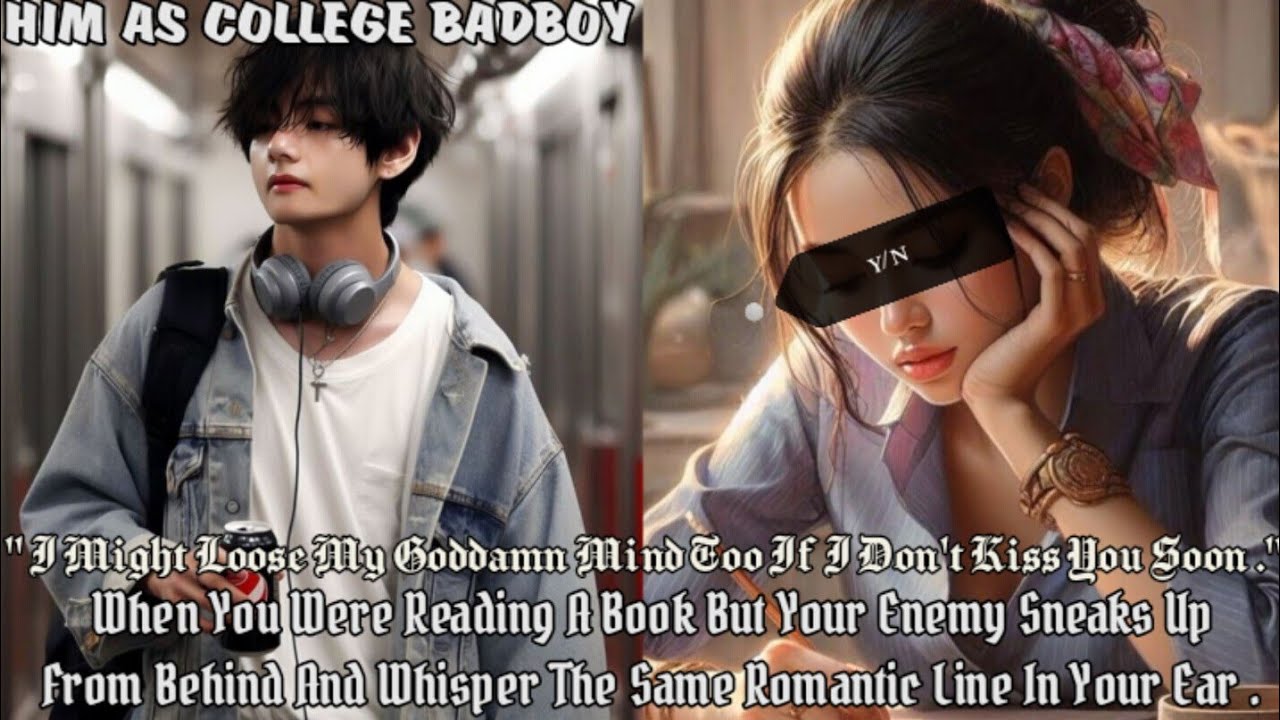 When Your Enemy Say Same Romantic Line To You Which You Were Reading In A Book | Taehyung Oneshot |