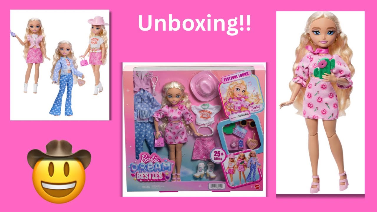 UNBOXING Barbie Dream Besties Festival Looks - *adult collector*