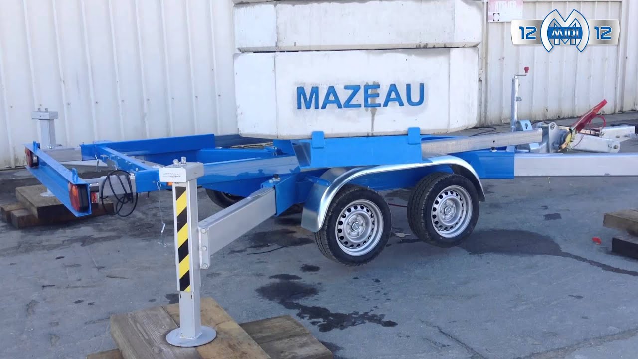 Grue tractable MAZEAU nouvelle MIDI 12 12 - Towable crane by a light vehicle