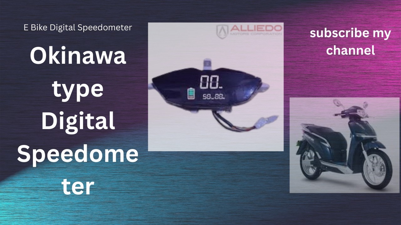 Okinawa type Digital Speedometer @alliedomotorscorporation