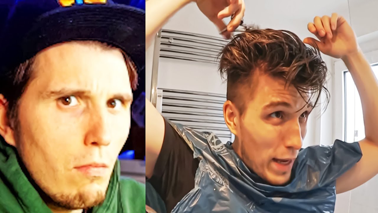 Paluten REAGIERT auf wie er sich selbst die Haare schneidet
