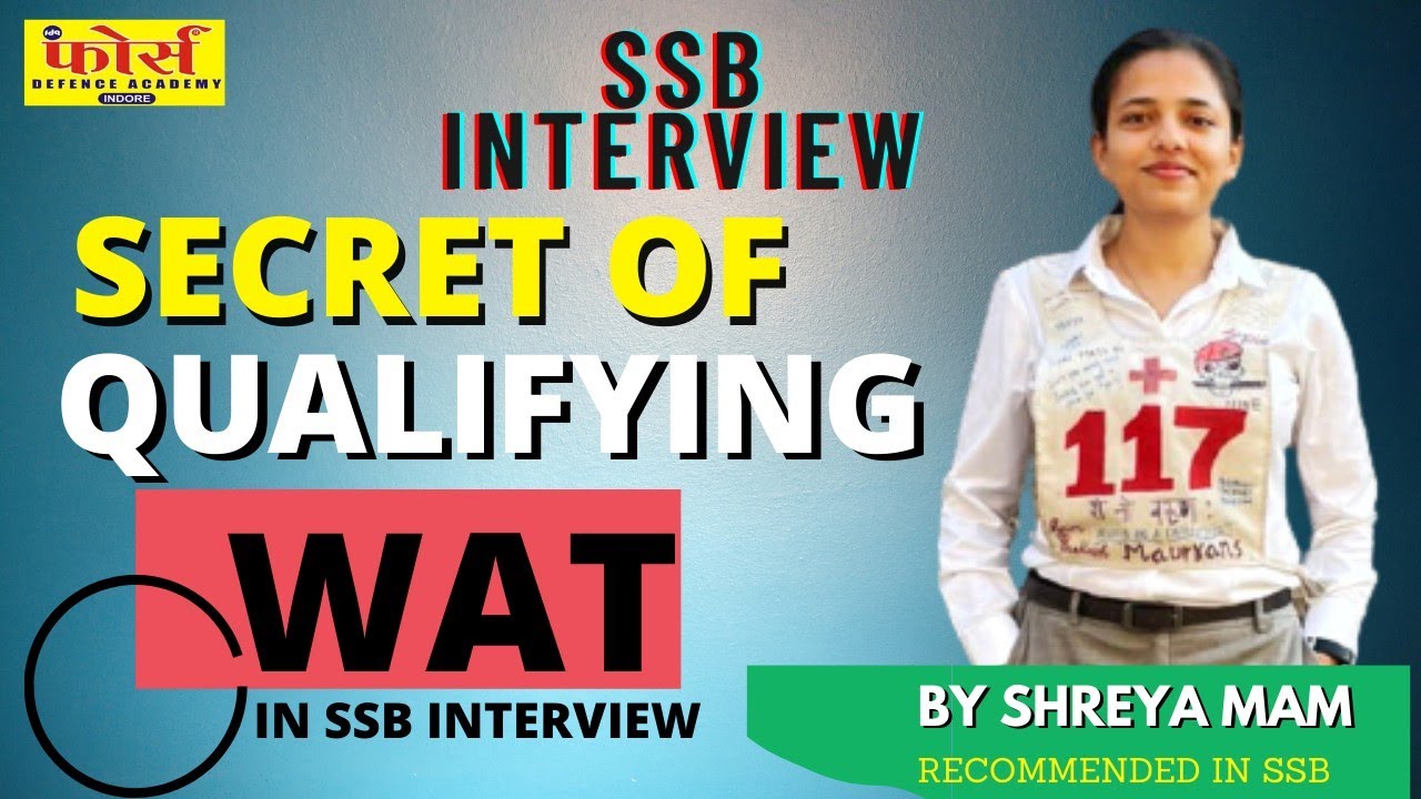 WAT(WORD ASSOCIATION TEST) TIPS | SSB INTERVIEW | SSB WORLD | #fdaindore