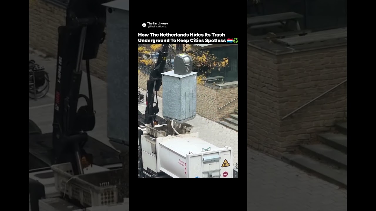 How The Netherlands Hides Trash Underground 😳🇳🇱