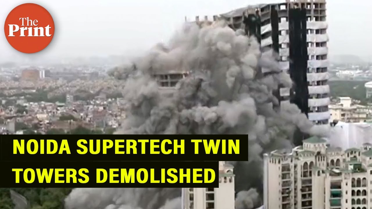 Noida Supertech twin tower reduced to rubble in seconds