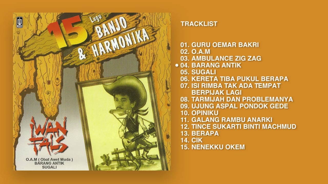 Iwan Fals - Album 15 Lagu Banjo & Harmonika | Audio HQ