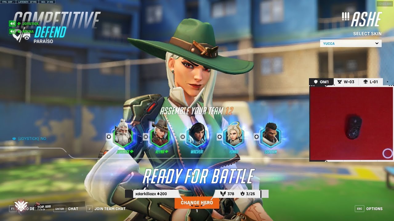 21K DMG! ASHE GOD! GALE  INSANE ASHE OVERWATCH 2 SEASON 5 GAMEPLAY TOP 500