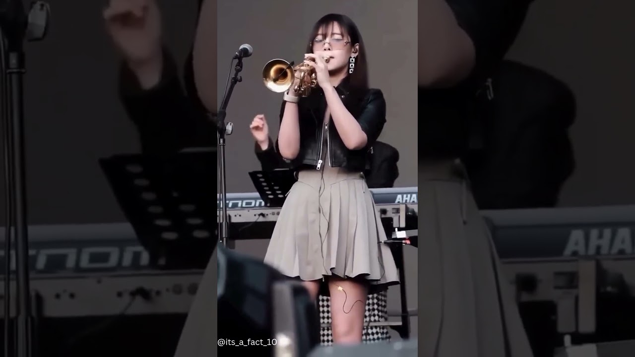 Trumpet playing Girl | Trending audio | 