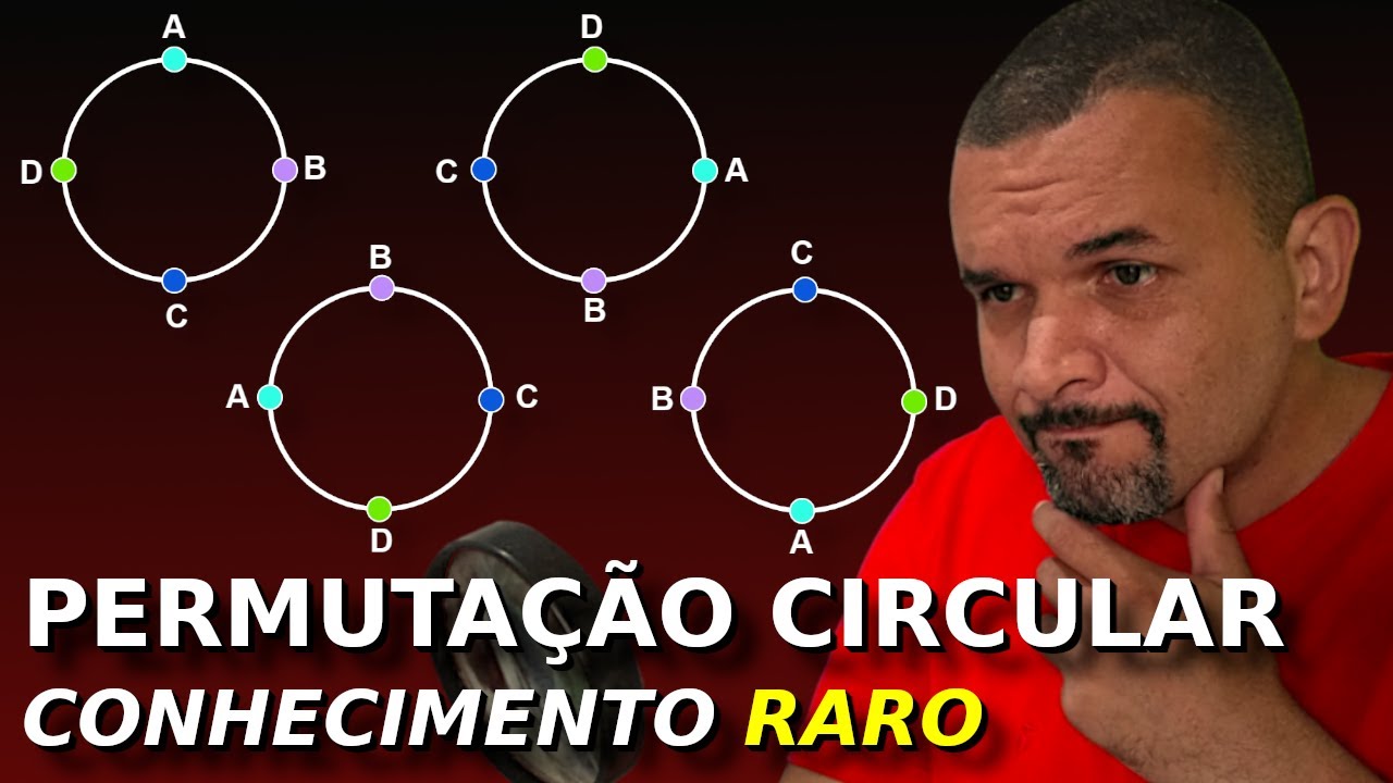 PERMUTAÇÃO CIRCULAR [Análise Combinatória] + Questão de concurso