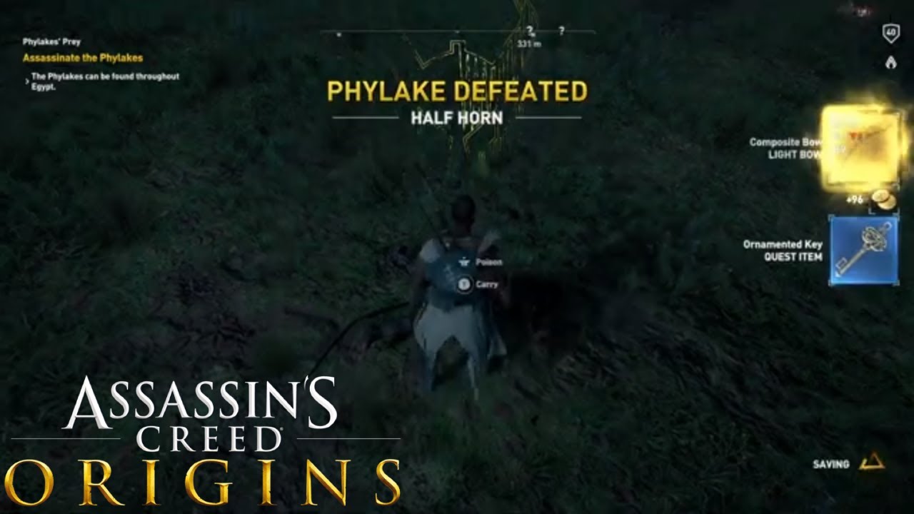 Assassin's Creed Origins - The Galatian - Level 40 Phylakitai Mini Boss and Phylakes Prey Ending