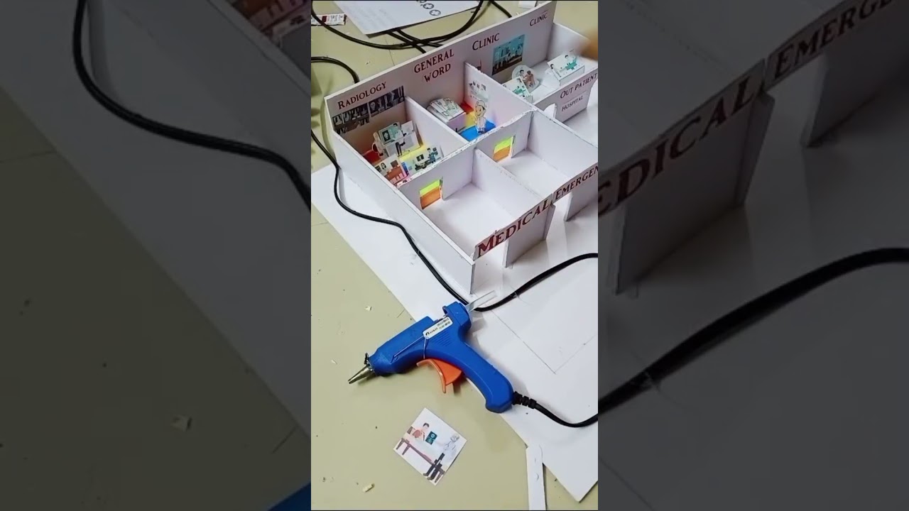 How to Make Hospital Model / Our Helpers 🏥 School Project 💡