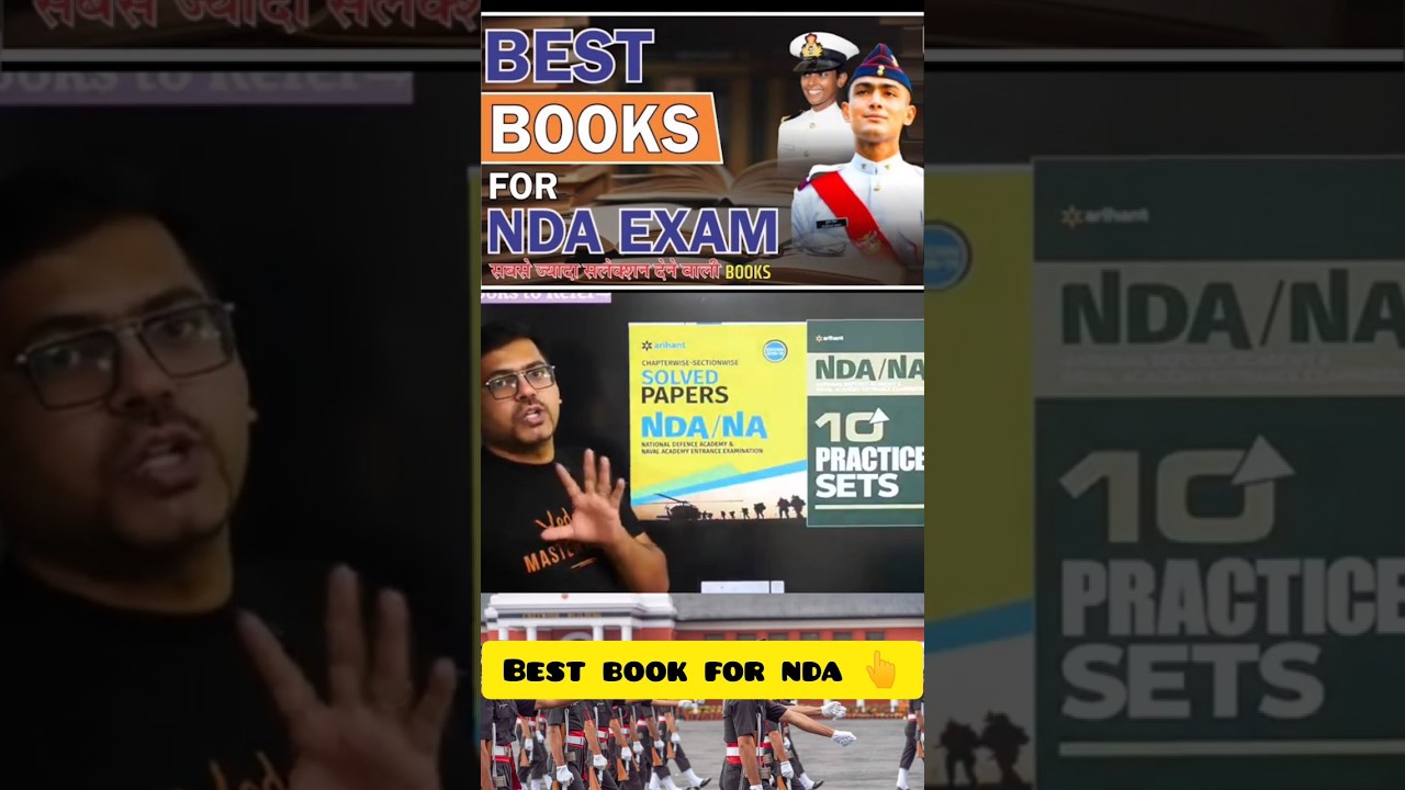 Best books for NDA 2023 | #shorts #nda #ndaexam #nda2023 #nda #jee #ndaexam2023