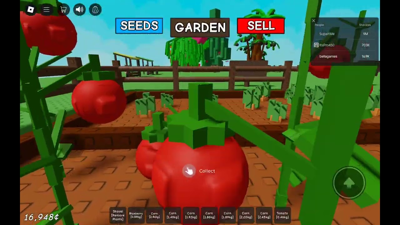 I play the best garden game (on roblox)