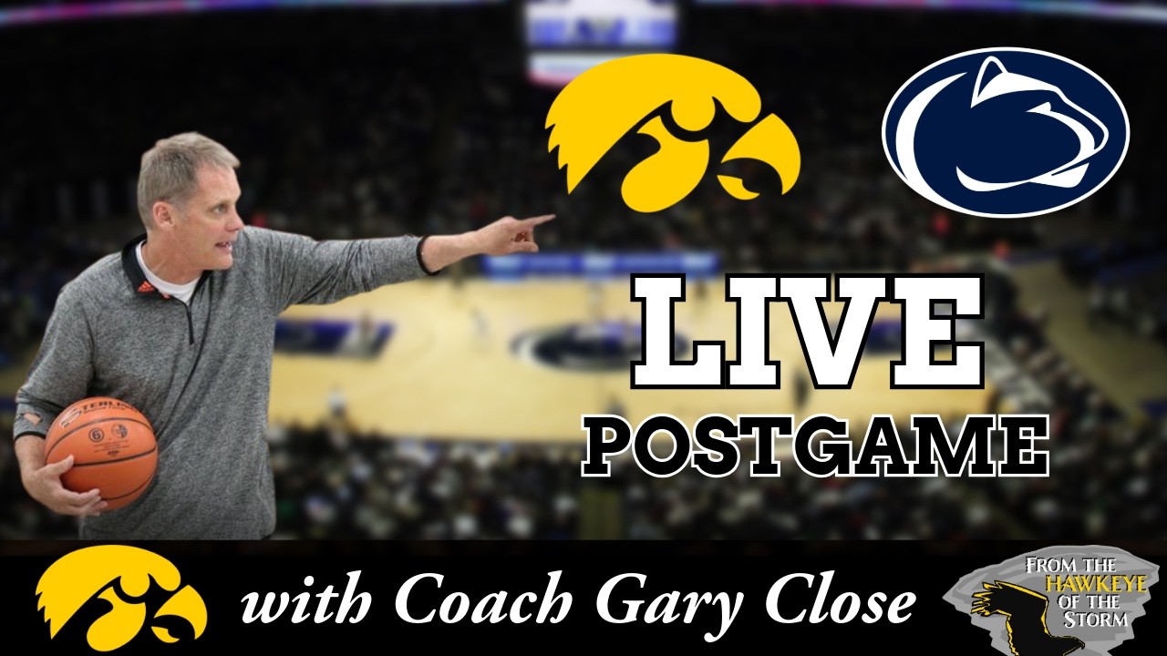 IOWA - PENN STATE POSTGAME with Cory Brada / Iowa Men's Basketball Postgame / B1G / Iowa Hawkeyes