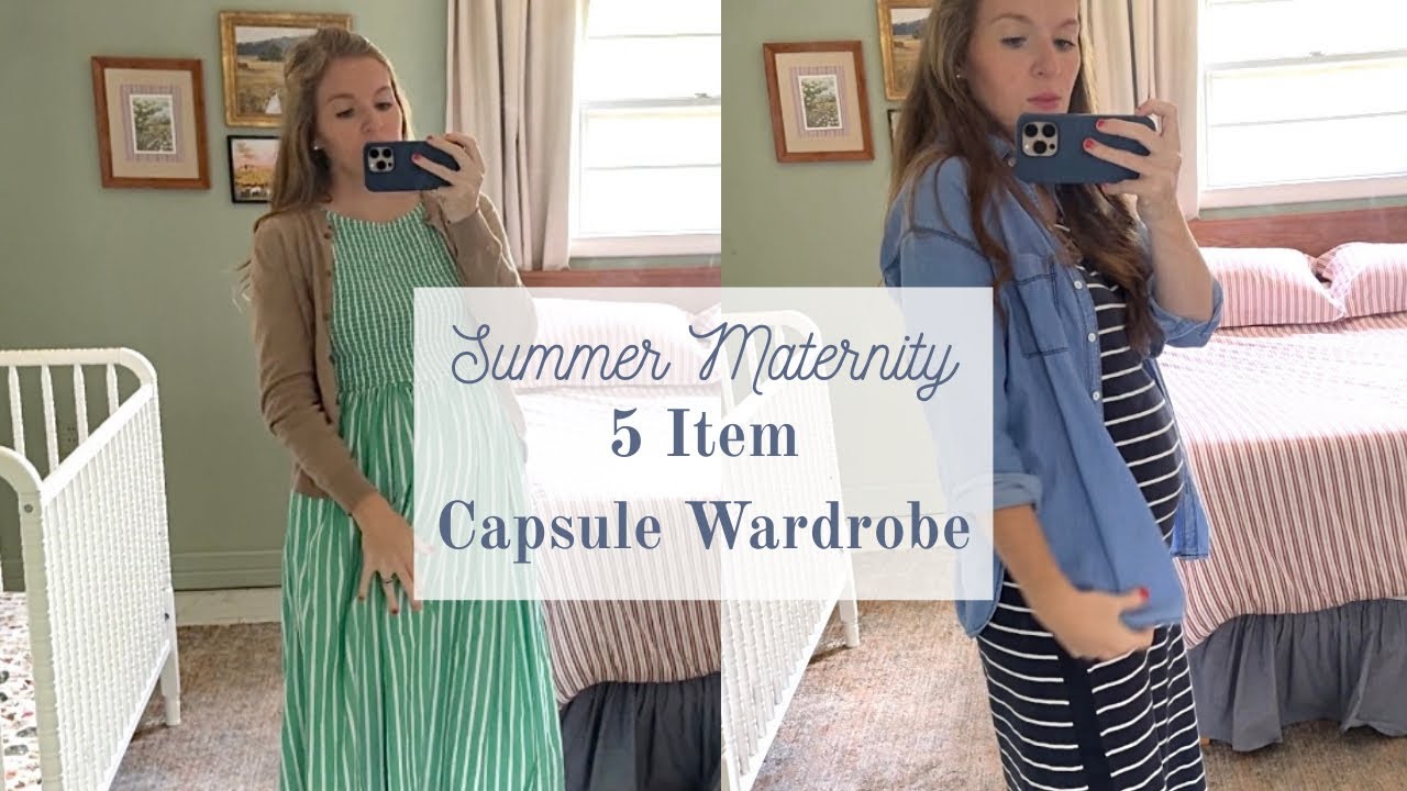 10 Item Capsule Wardrobe | Summer Maternity Capsule Wardrobe | Extreme Minimalist Wardrobe