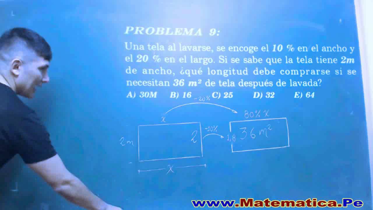 TANTO POR CIENTO PROBLEMA 9 RESUELTO DE ARITMETICA RUBIÑOS