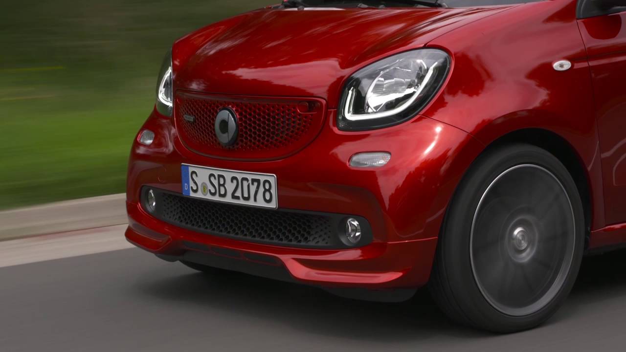 The new smart BRABUS forfour Xclusive cadmium red Driving in the Country | AutoMotoTV