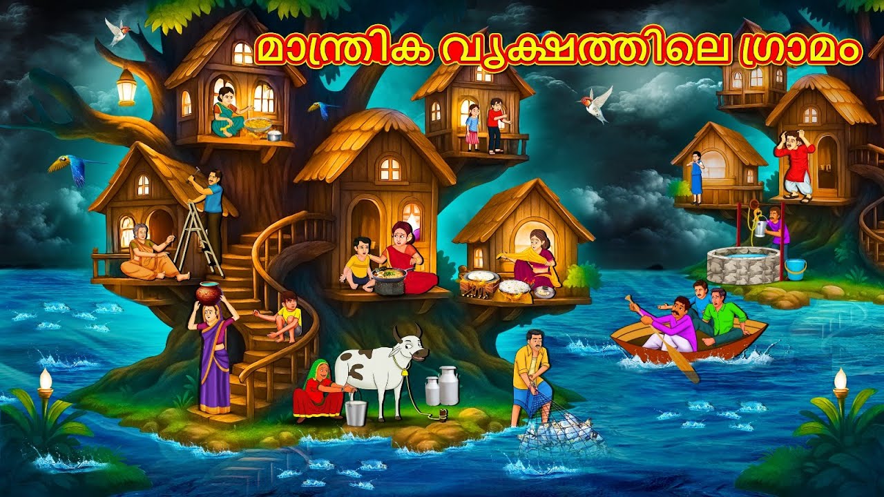 മാന്ത്രിക വൃക്ഷത്തിലെ ഗ്രാമം | New Malayalam Stories | Malayalam Kathakal | Stories In Malayalam
