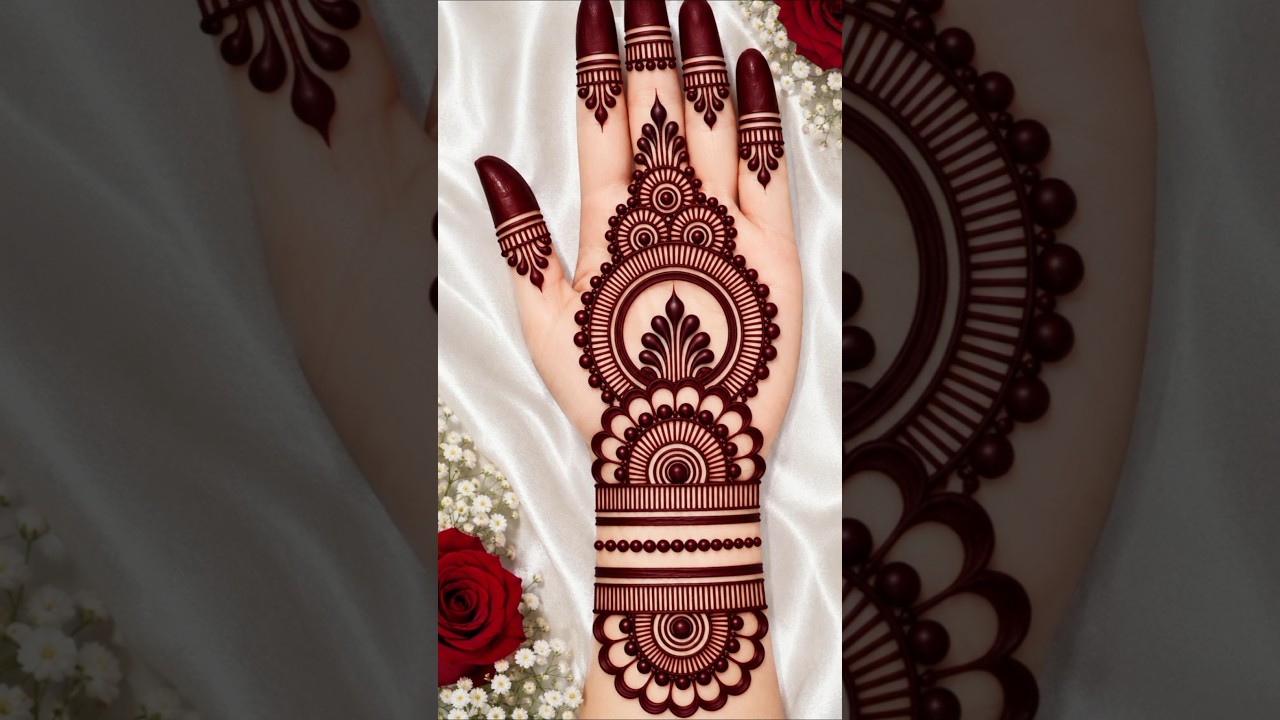 Easy and simple full bridal front hand mehndi design | Mehandi design | mehndi design | न्यू मेंहदी