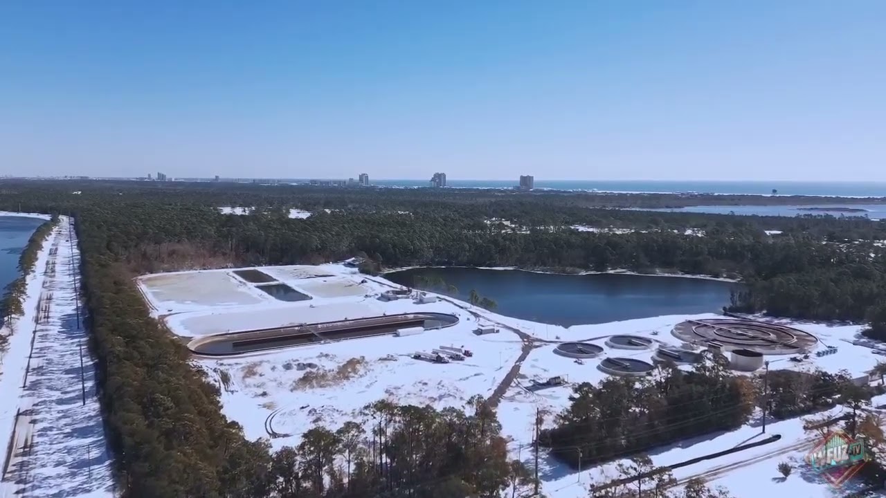 Snow in Gulf Shores, Jan 2025