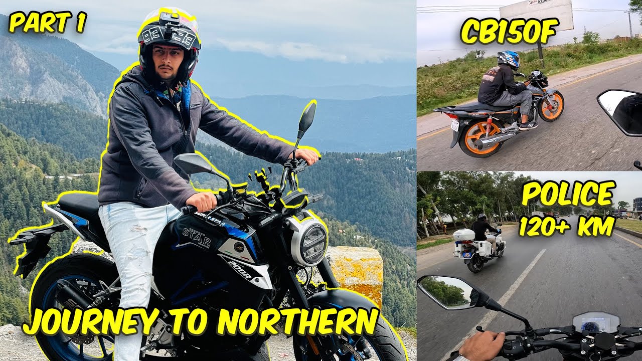 SUPERSTAR 200cc aur honda cb 150 f ka Mukabla: Northern Journey Performance Comparison - Part 1