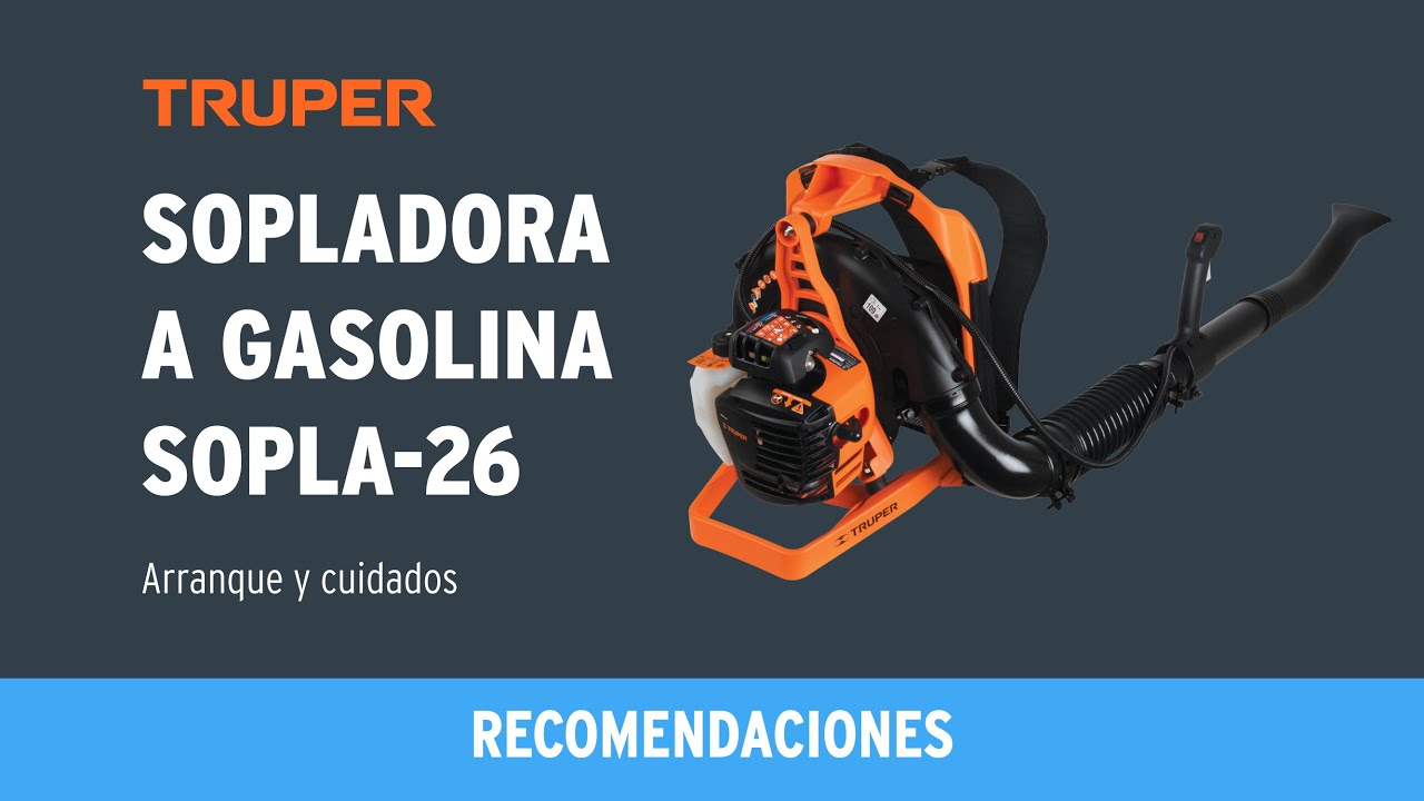 Cómo arrancar la Sopladora a Gasolina TRUPER SOPLA-26