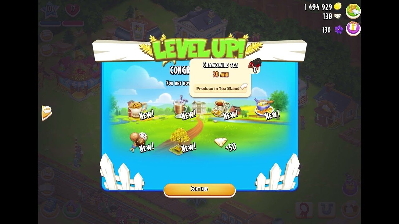 Hayday Level 100 completed🥳🎉🎊