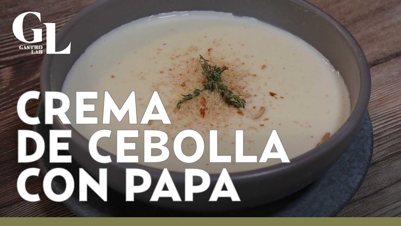 ¡Caliente y deliciosa! CREMA de cebolla con papa; receta económica