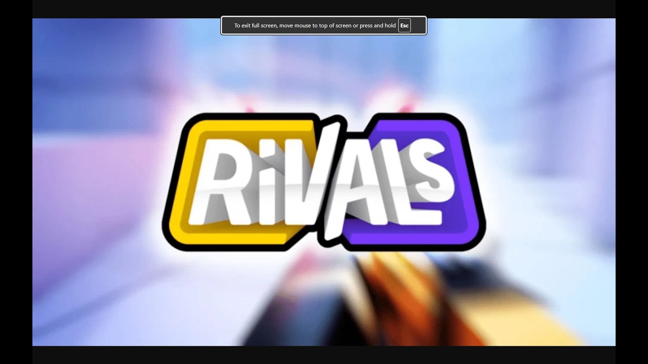 Playing Roblox RIVALS!