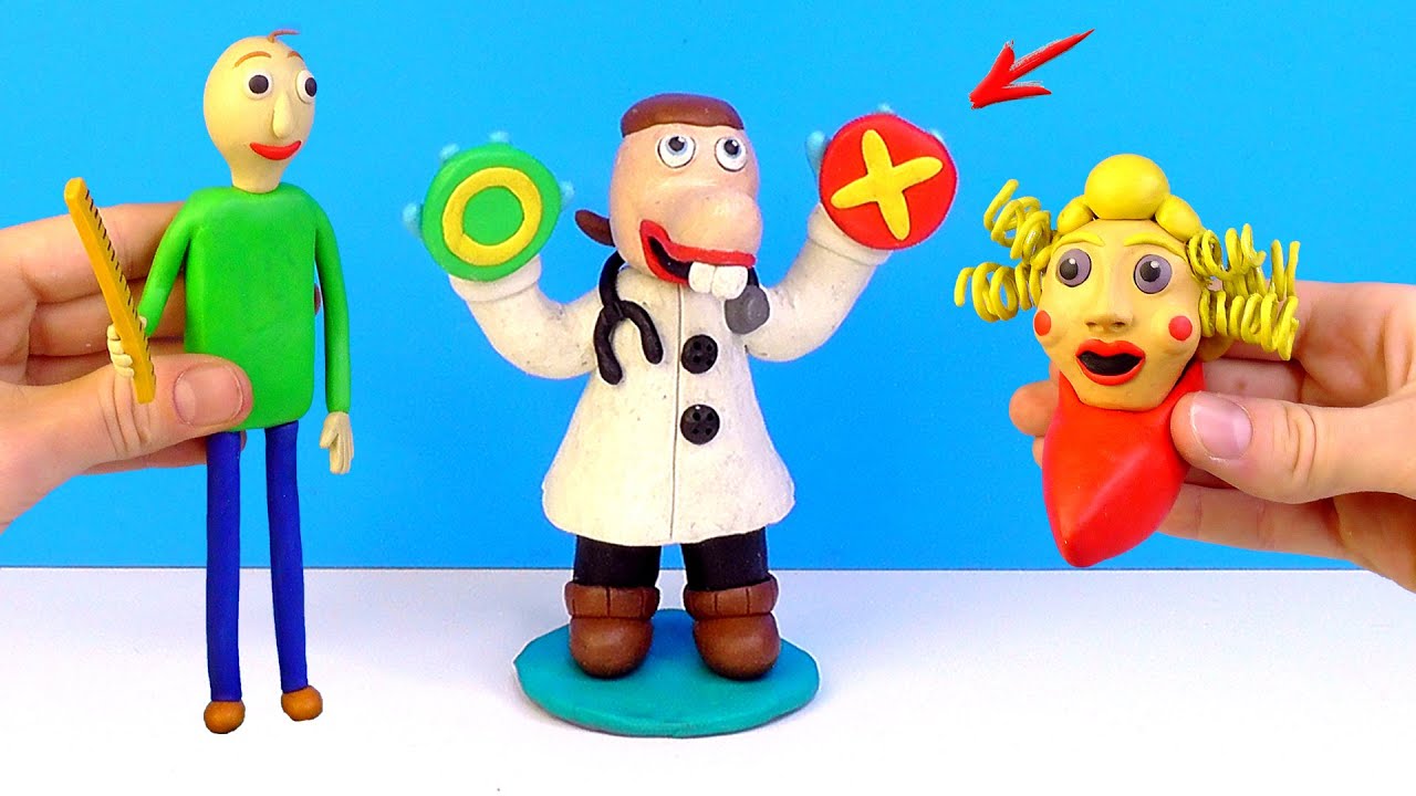 Baldi's Basics Plus - Making Dr Reflex ► Sculpting with Clay