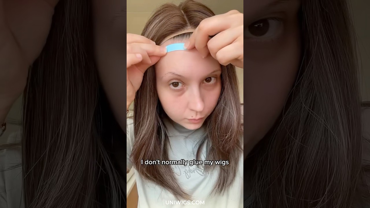 HOW TO tape down a lace front wig 💕 #uniwigs